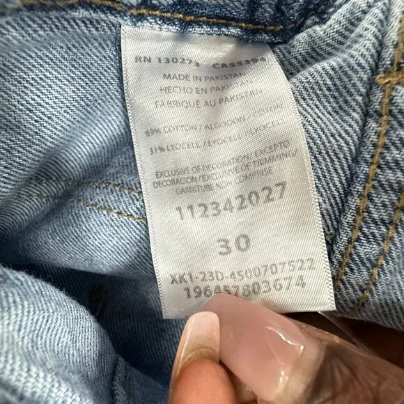 Vintage Lee Workwear Womens Wide-Leg Denim Jeans, Size 30, High-Waist Relax Fit - Picture 4 of 10